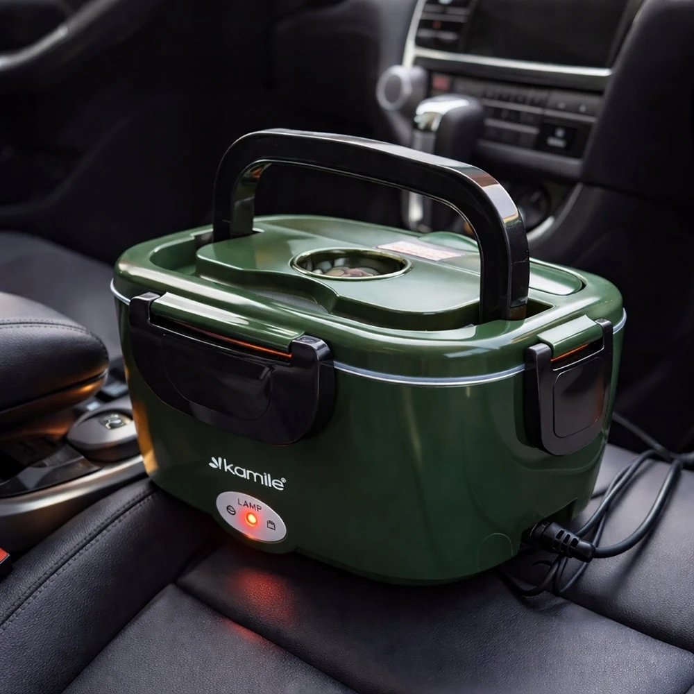 Elektrinė pietų dėžutė (1,5 l + 0,45 l), 60 W, 2180, „Kamille“