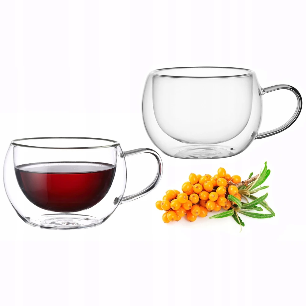 2 dvigubo stiklo puodelių rinkinys 300 ml, 9002, KAMILLE