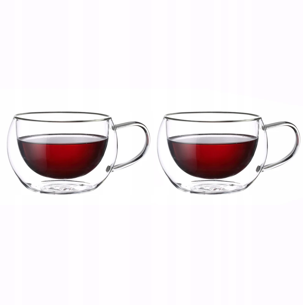 2 dvigubo stiklo puodelių rinkinys 300 ml, 9002, KAMILLE