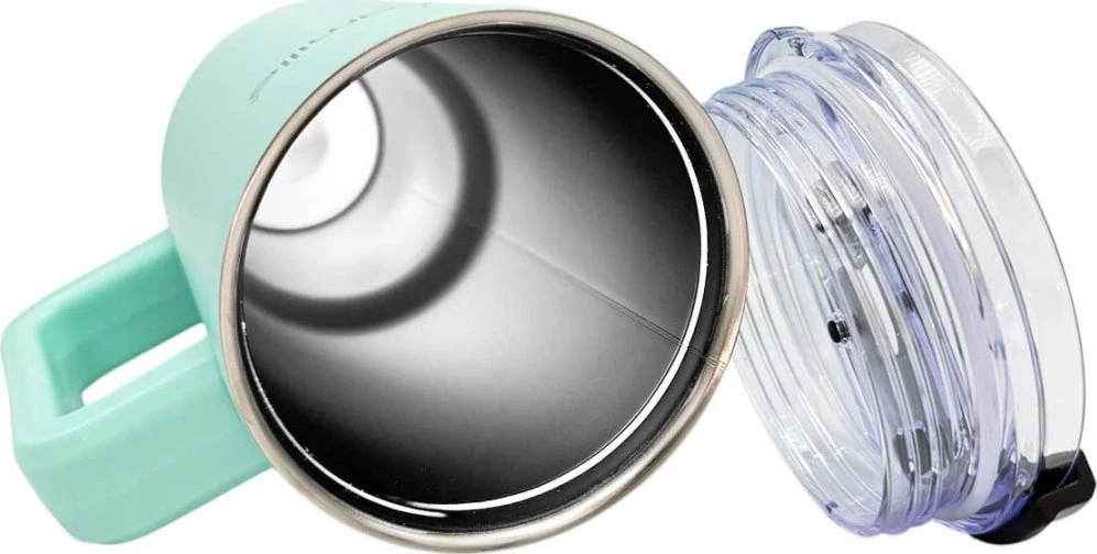 Kamille STALOWY Termo puodelis Termosas 1200ml Z RĄCZKĄ I SŁOMKĄ KM-2175