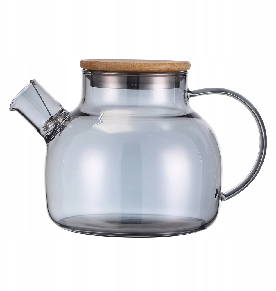 Stiklinis arbatinukas / žolelių plikytuvas 1000 ml (pilkas), 9029, KAMILLE