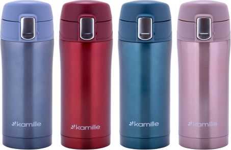 TERMOSAS KAMILLE 320 ML NERŪDIJANČIO PLIENO KM-2087