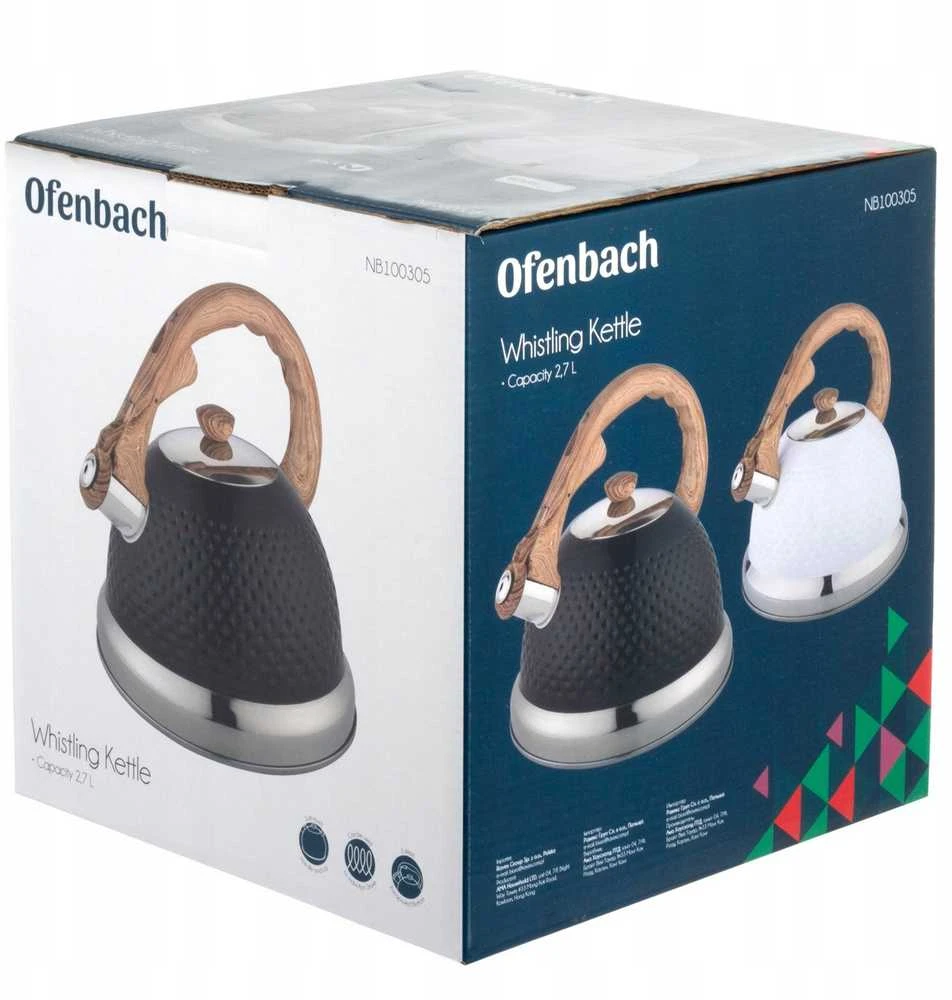 Ofenbach Kamille Virdulys NIEELEKTRYCZNY 100305BL JUODA 2.7 L
