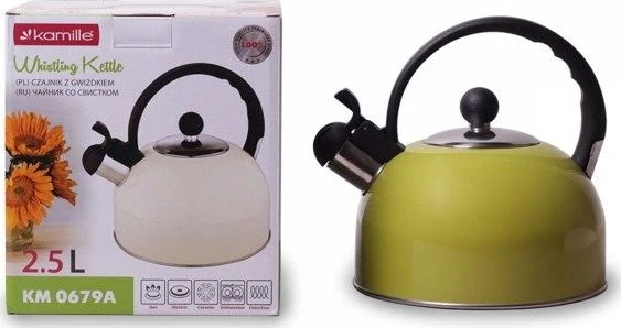Kamille plieno virdulys su švilpuku 2,5 l Kamille KM-0679A
