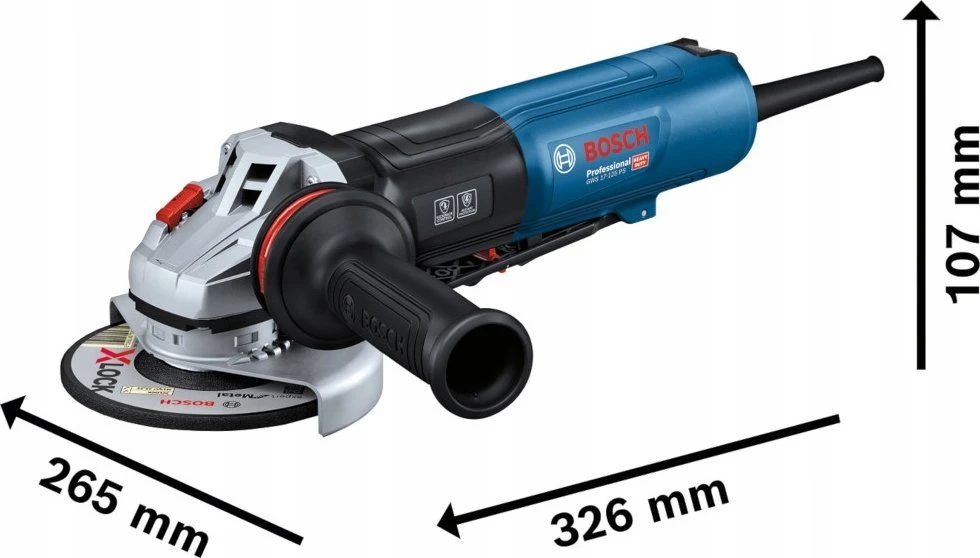 Kampinis šlifuoklis BOSCH GWS 17-125 S INOX 1700W