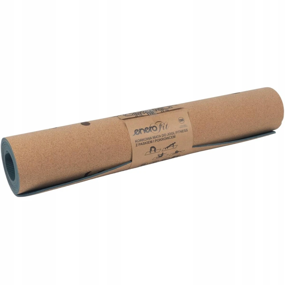 Korkinė jogos kilimėlis Enero Fit 183x61x0,4 cm