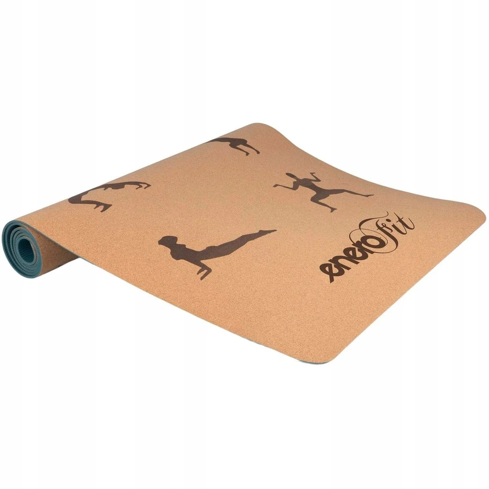 Korkinė jogos kilimėlis Enero Fit 183x61x0,4 cm