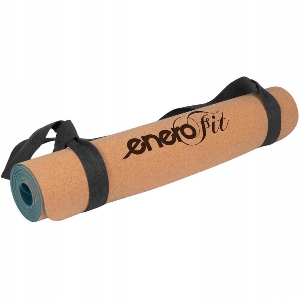 Korkinė jogos kilimėlis Enero Fit 183x61x0,4 cm