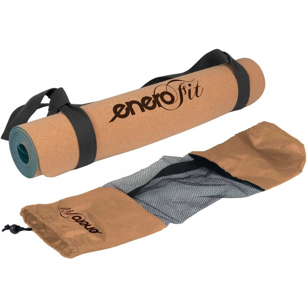 Korkinė jogos kilimėlis Enero Fit 183x61x0,4 cm