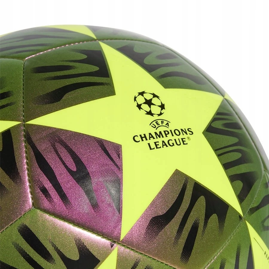 „Adidas“ – UEFA Čempionų lygos futbolo kamuolys, 5 dydis – juodas/geltonas