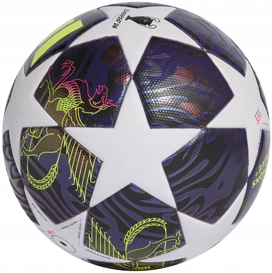 Futbolo kamuolys adidas UCL 25/26 Final League J350 violetinė-balta JX9098 (4)