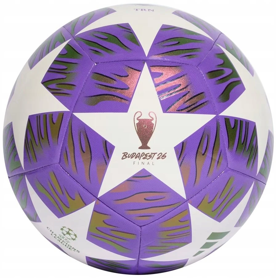 Futbolo kamuolys adidas UCL 25/26 Final Training violetinė-balta JX9089 (5)