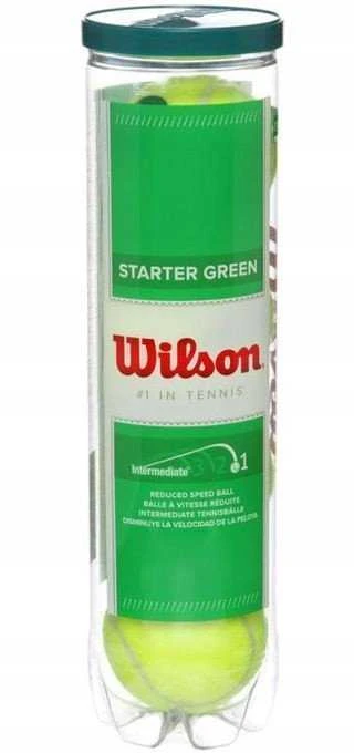WILSON STARTER Žalias teniso kamuoliukai (4 kam.)