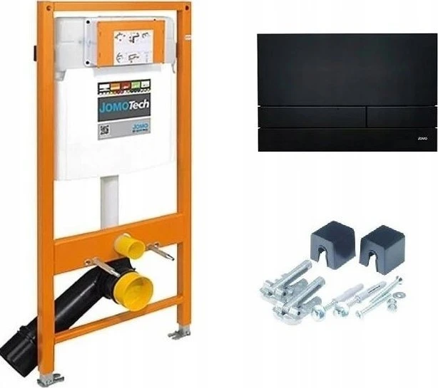 KAN-therm JOMOTech WC RINKINYS H=1120 IŠSKIRTINĖS 2.0 MATINĖ JUODA