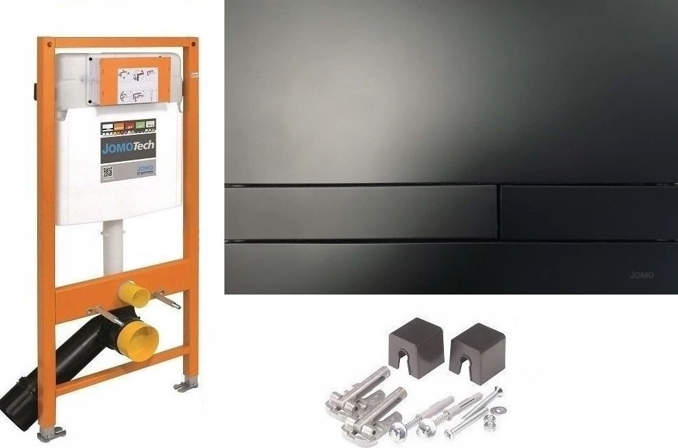 KAN-therm JOMOTech WC RINKINYS H=1120 IŠSKIRTINĖS 2.0 MATINĖ JUODA