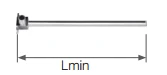 KAN-therm Push 18x2,5 210 mm žalvario alkūnė su 15 mm variniu vamzdžiu su nikeliu padengtu laikikliu 9015.230