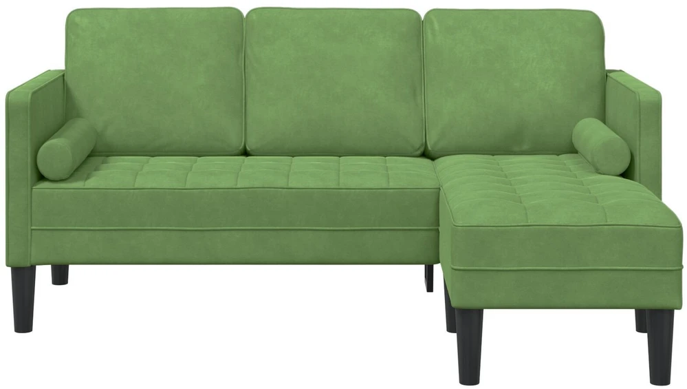 Sofa Sofos komplektas su pagalve Šviesiai žalia Poliesteris
