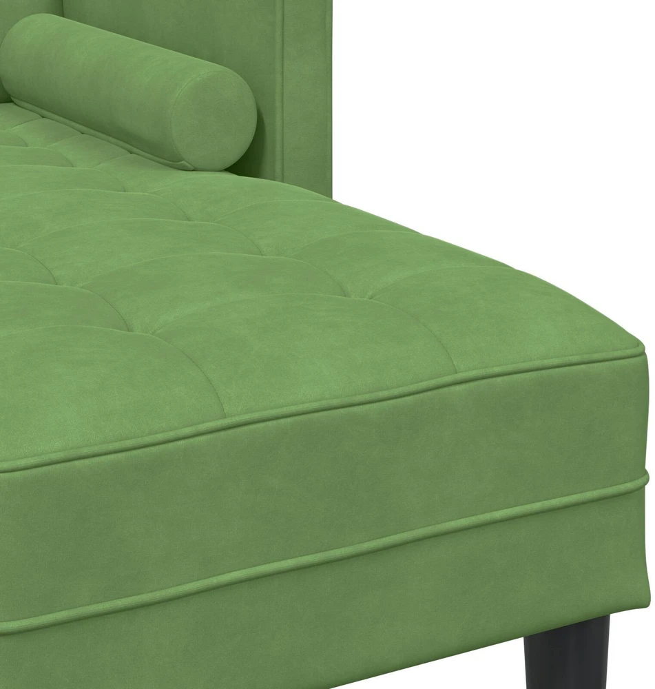 Sofa Sofos komplektas su pagalve Šviesiai žalia Poliesteris
