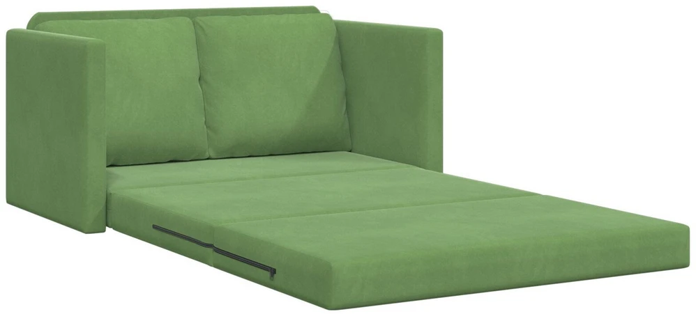 Sofa lova Šviesiai žalia 204 x 122 x 60 cm Aksomas