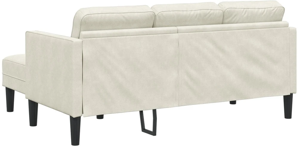 Sofa Sofos komplektas su pagalve Kreminė Poliesteris