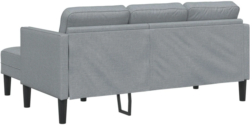 Sofa Sofos komplektas su pagalve Šviesiai pilka Poliesteris