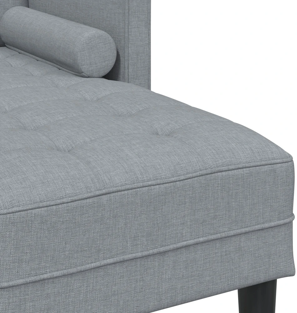 Sofa Sofos komplektas su pagalve Šviesiai pilka Poliesteris