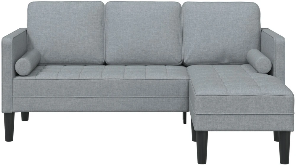 Sofa Sofos komplektas su pagalve Šviesiai pilka Poliesteris