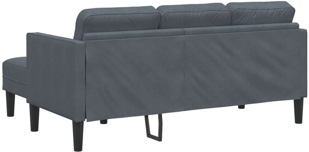 Sofa Sofos komplektas 2 vnt. Tamsiai pilka Poliesteris