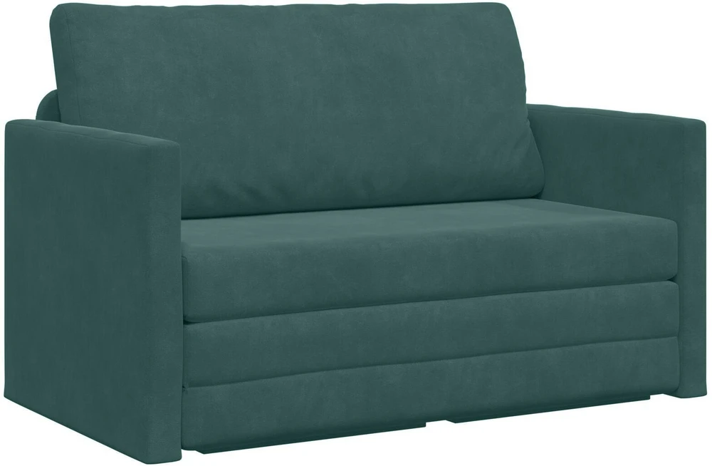 Sofa lova Tamsiai žalia 124 x 71 x 78 cm Aksomas