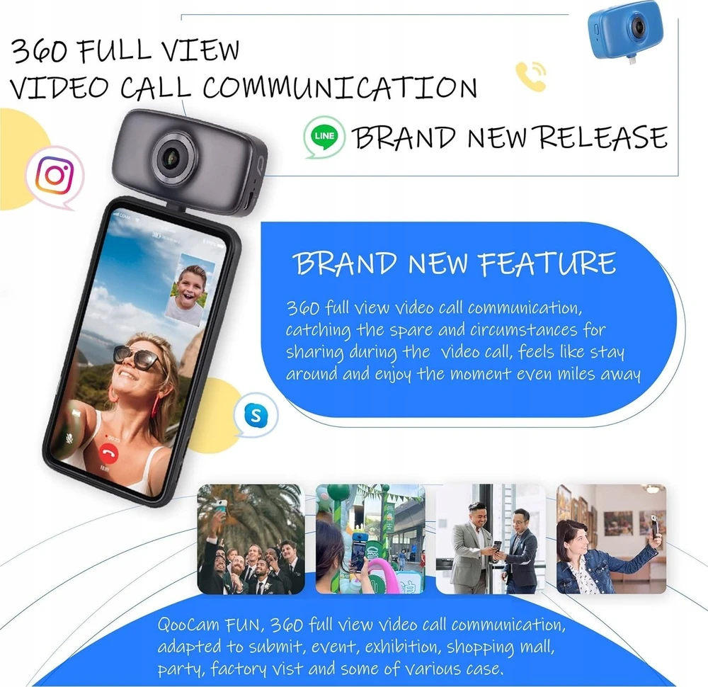 Kandao QooCam FUN juoda