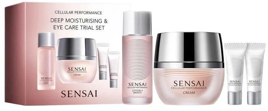 „Sensai Cellular“ giliai drėkinamasis ir paakių priežiūros rinkinys, 4 dalys