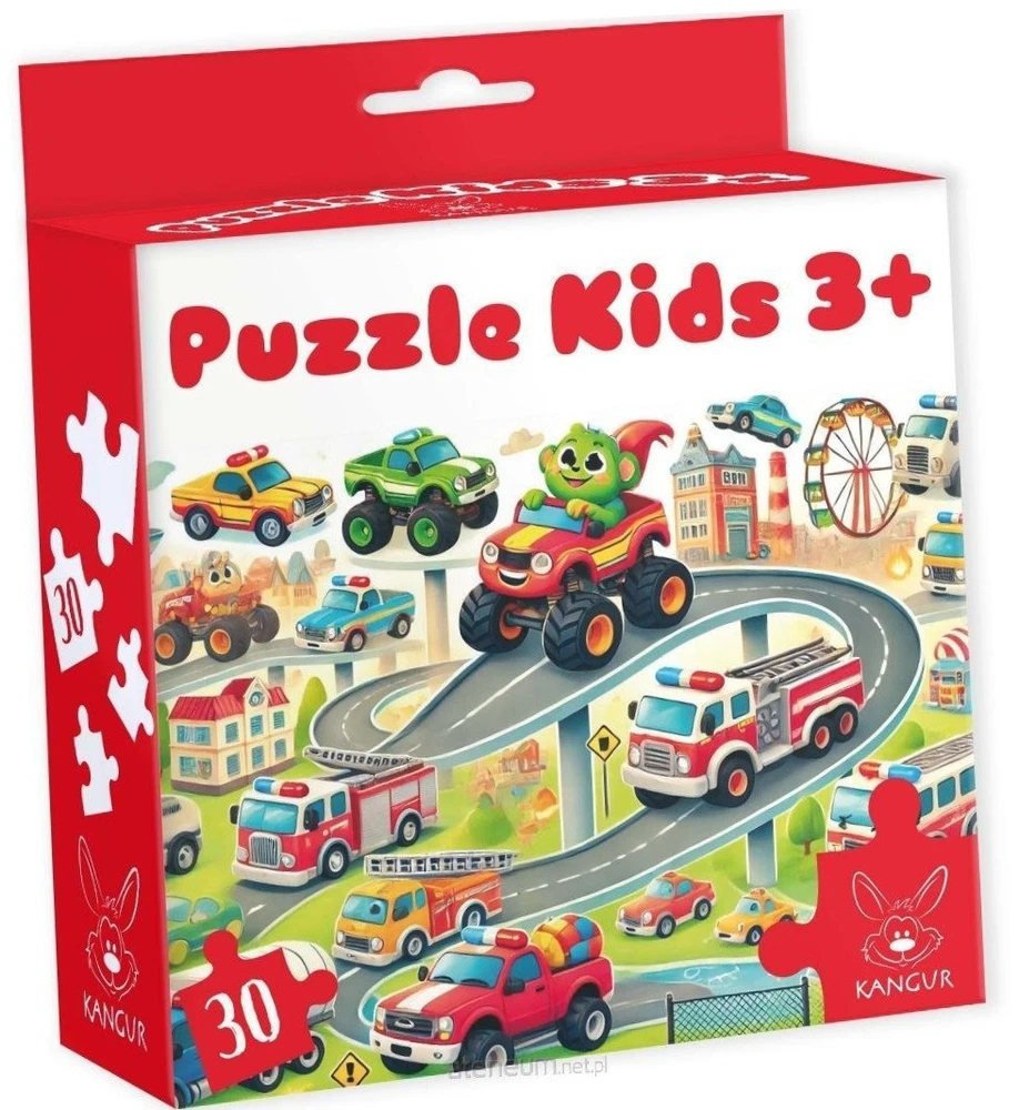 Dėlionė Kangur Gry Puzzle Kids 3+ Auta 42685