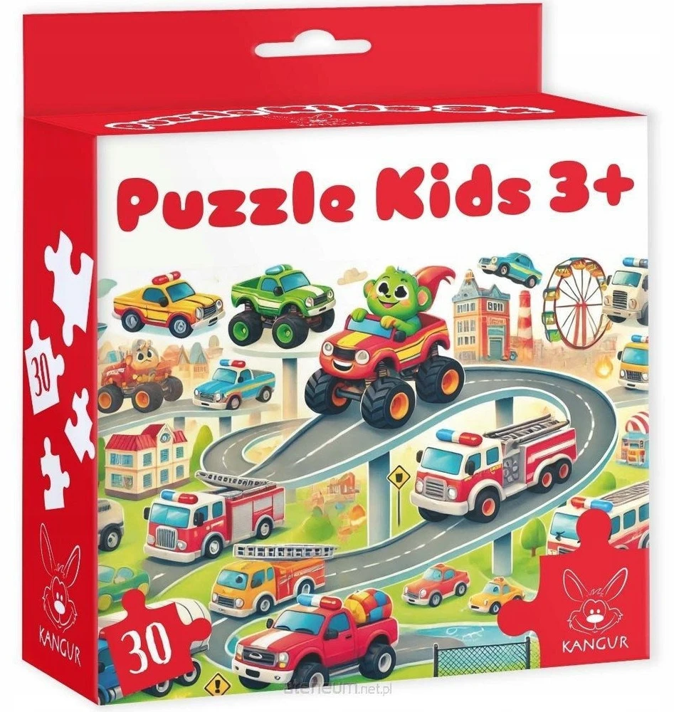 Dėlionė Kangur Gry Puzzle Kids 3+ Auta 42685
