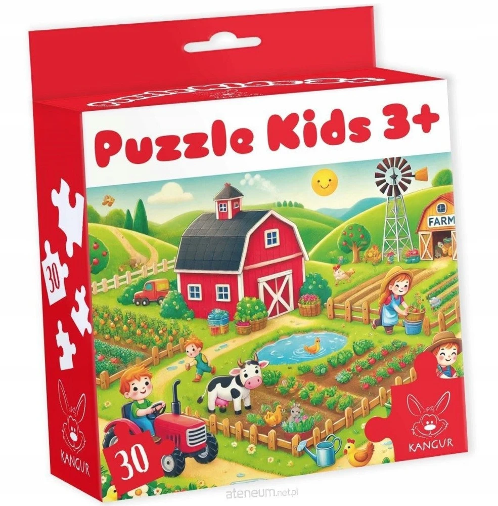 Dėlionė Kangur Gry Puzzle Kids 3+ Farma 42708
