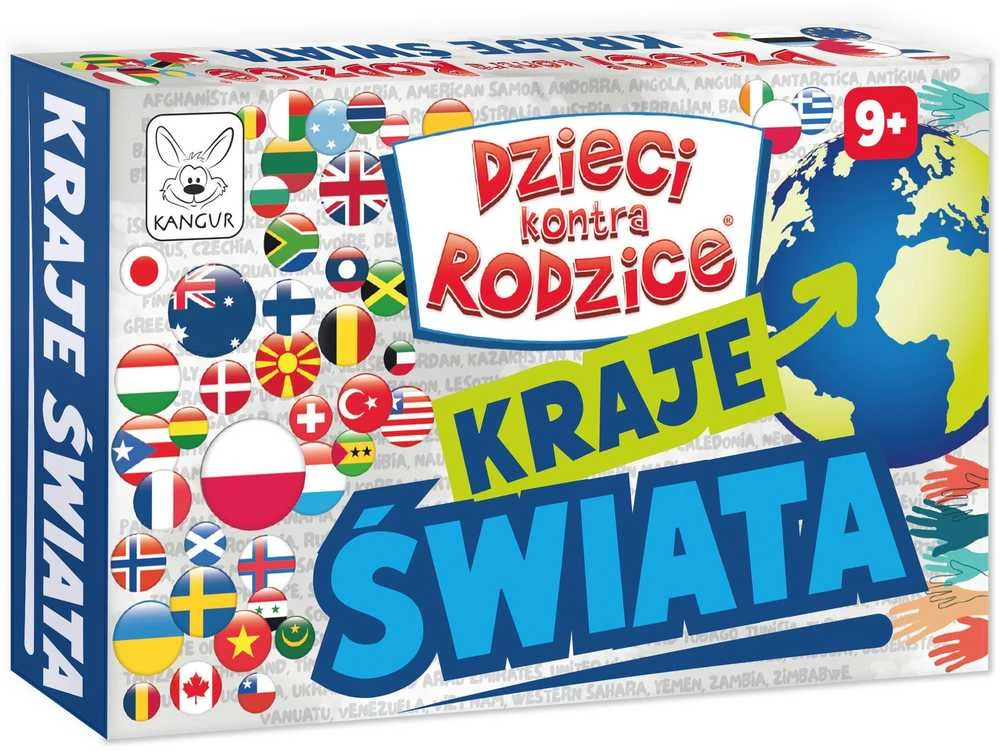Kangur Kengūrų žaidimų vaikai prieš tėvus žaidimas „Pasaulio šalys“ 42876