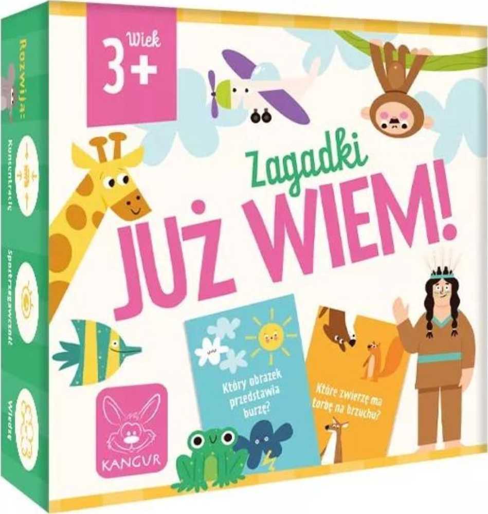 Kangur Gry Gra Już wiem 3+ Zagadki 41152