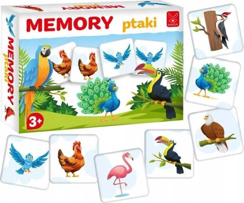 Dėlionė Kangur Gry Memory Ptaki 40643