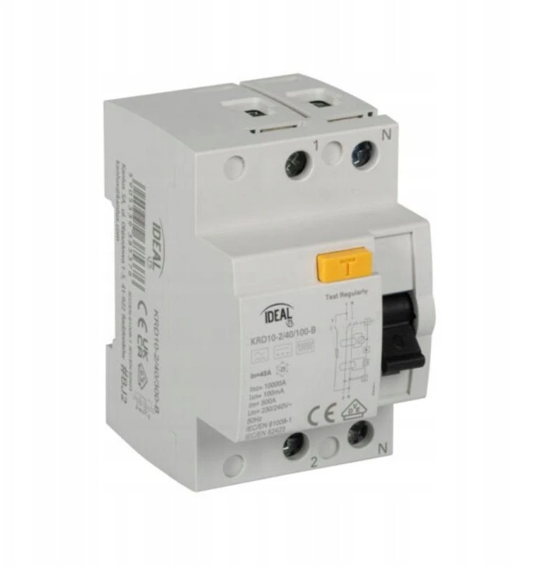 Kanlux 2P 25A 0,03A B tipo diferencialinis automatinis jungiklis KRD10-2/25/30-B VDE 38530