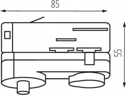 Kanlux Adapteris TEAR N PADAPTOR-B juodas 33267