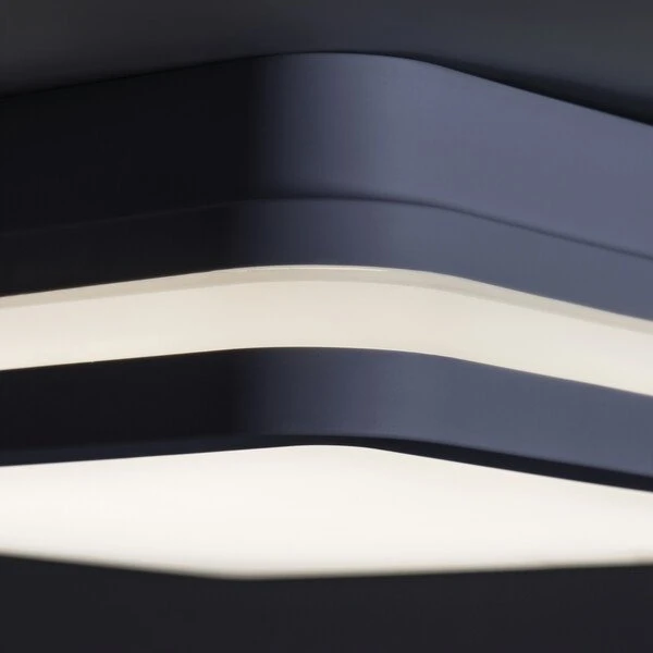 Kanlux LED lubinis šviestuvas su jutikliu BENO 12-18W CCT-L-SEG 1100-1770lm 3000-4000K šilta/neutrali IP65 II klasė 5 metų garantija grafito spalvos 38788
