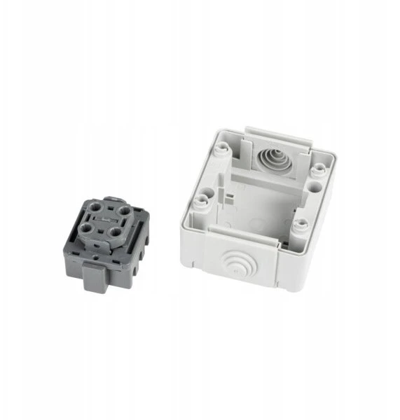 Kanlux Dviejų polių/dviejų padėčių jungiklis - universalus TEKNO IP65GR 2G2W IP65 pilkas 39221