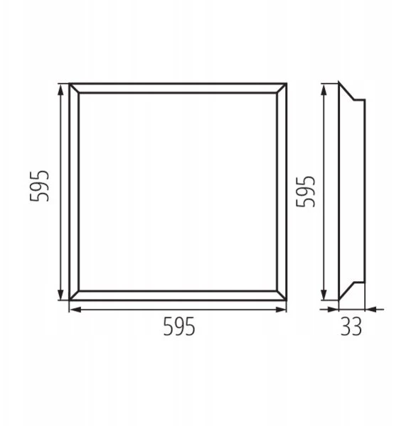 Kanlux įleidžiama LED panelė BAREV ECO* N36W 6060NW 4320lm 4000K IP20 I klasės balta 31176