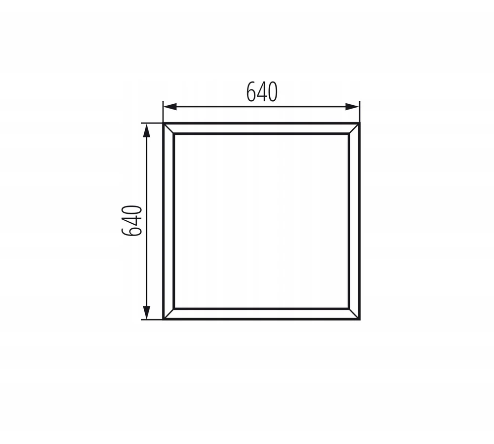 Kanlux Įleidžiamoji montavimo sistema LED plokštėms ADTR PT 6060-B 60x60 juoda surenkama 27609