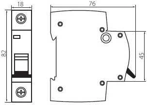 Kanlux 23140 Grandinės pertraukiklis 1P B 16A 6kA KMB6-B16/1 VDE 23140