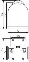 Kanlux Juodas judesio jutiklis JQ-L-B 160 ° 1200W (8391)