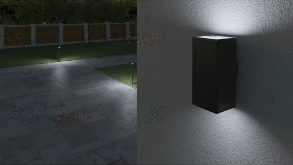 Kanlux Kanlux Gori 29001 sieninis šviestuvas lauko sieninis šviestuvas 2x35W GU10 antracitas