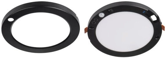 Kanlux LED įleidžiamas šviestuvas su jutikliu ERGA PIR 17W CCT-B max 1600lm 3000-6500K šilta/neutrali/šalta IP20 5 metų garantija juodas 24605