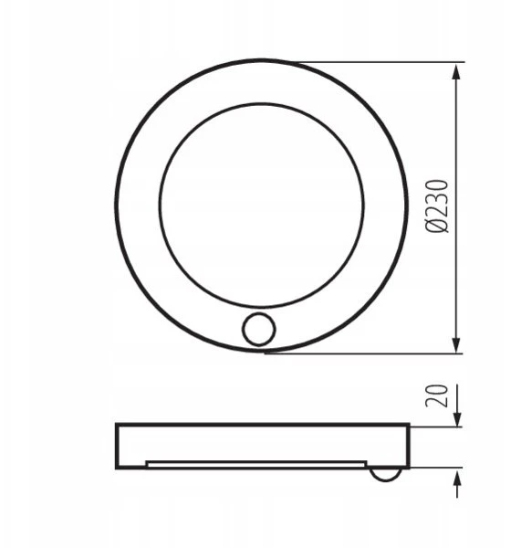 Kanlux LED įleidžiamas šviestuvas su jutikliu ERGA PIR 17W CCT-B max 1600lm 3000-6500K šilta/neutrali/šalta IP20 5 metų garantija juodas 24605