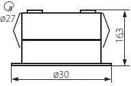 Šviestuvas Kanlux Imber, 1W, 4000°K, aliuminio, 23520