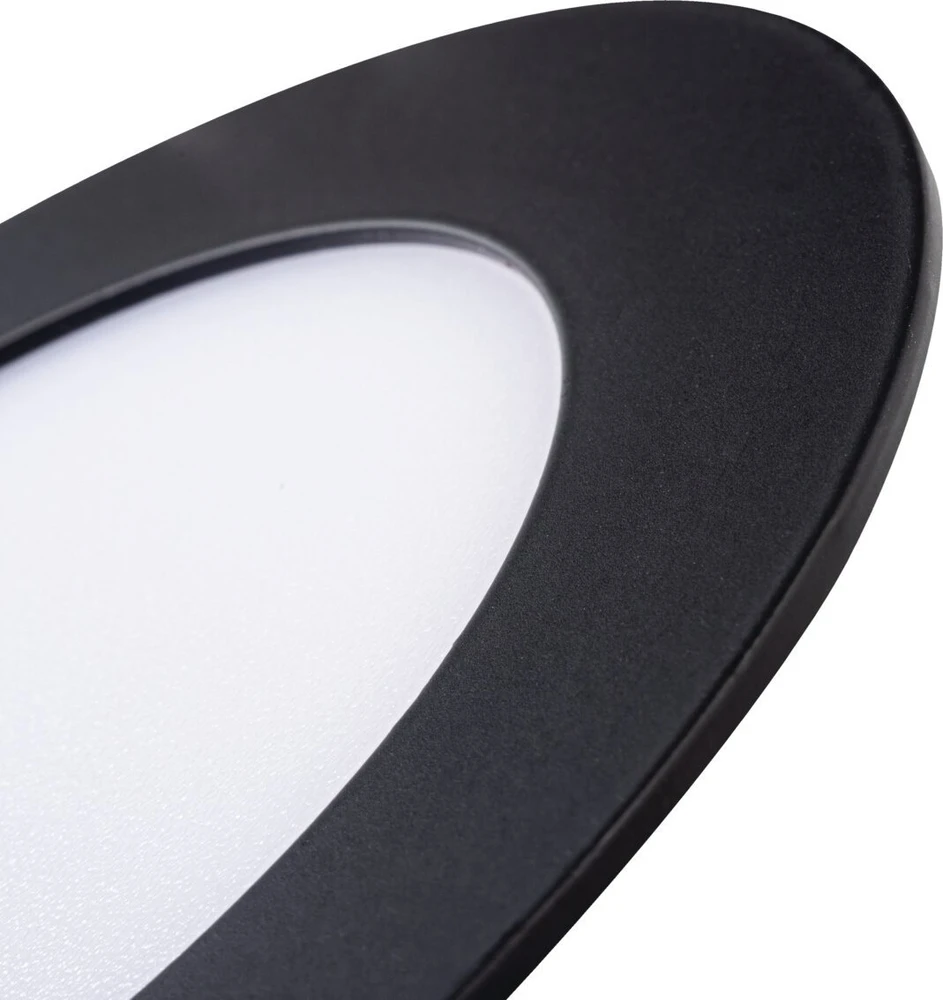 Kanlux LED žemyn apšviestas šviestuvas 6W ROUNDA V2LED6W-WW-B 270lm 3000K juodas 33562